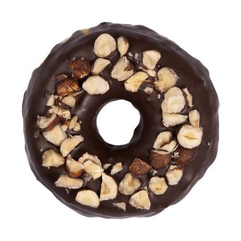 Chocolate-nut donut